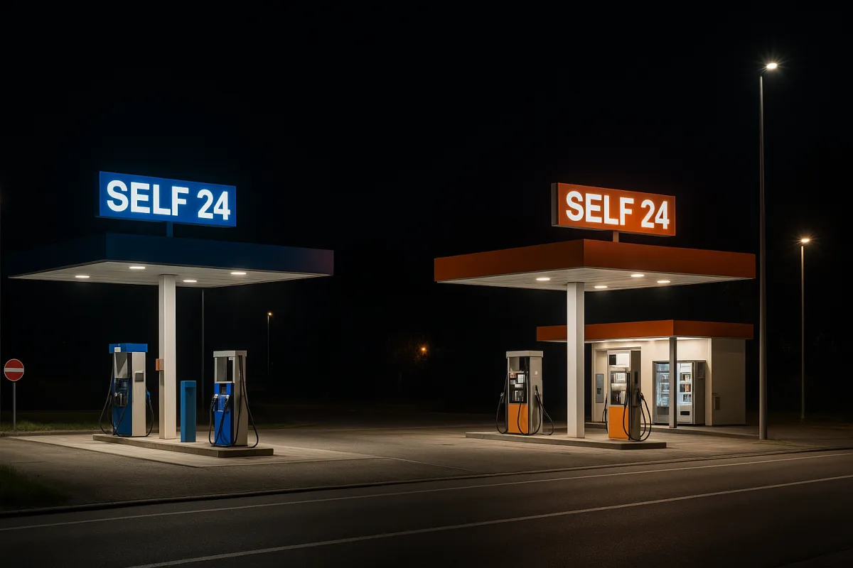 Benzinai self-service aperti h24 vicini: l’indicazione che non trovi sulle mappe