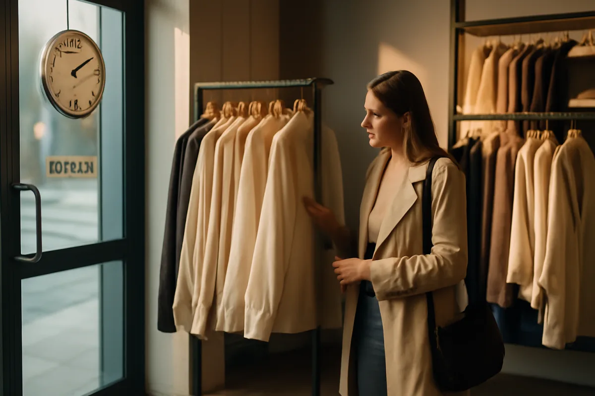 Orari dei negozi di abbigliamento: quando trovare nuovi arrivi e pochi clienti?